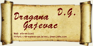 Dragana Gajevac vizit kartica